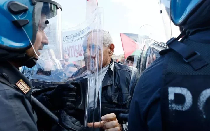 Due ore di guerra civile a Roma: tensioni tra Brigata ebraica e Pro Palestina