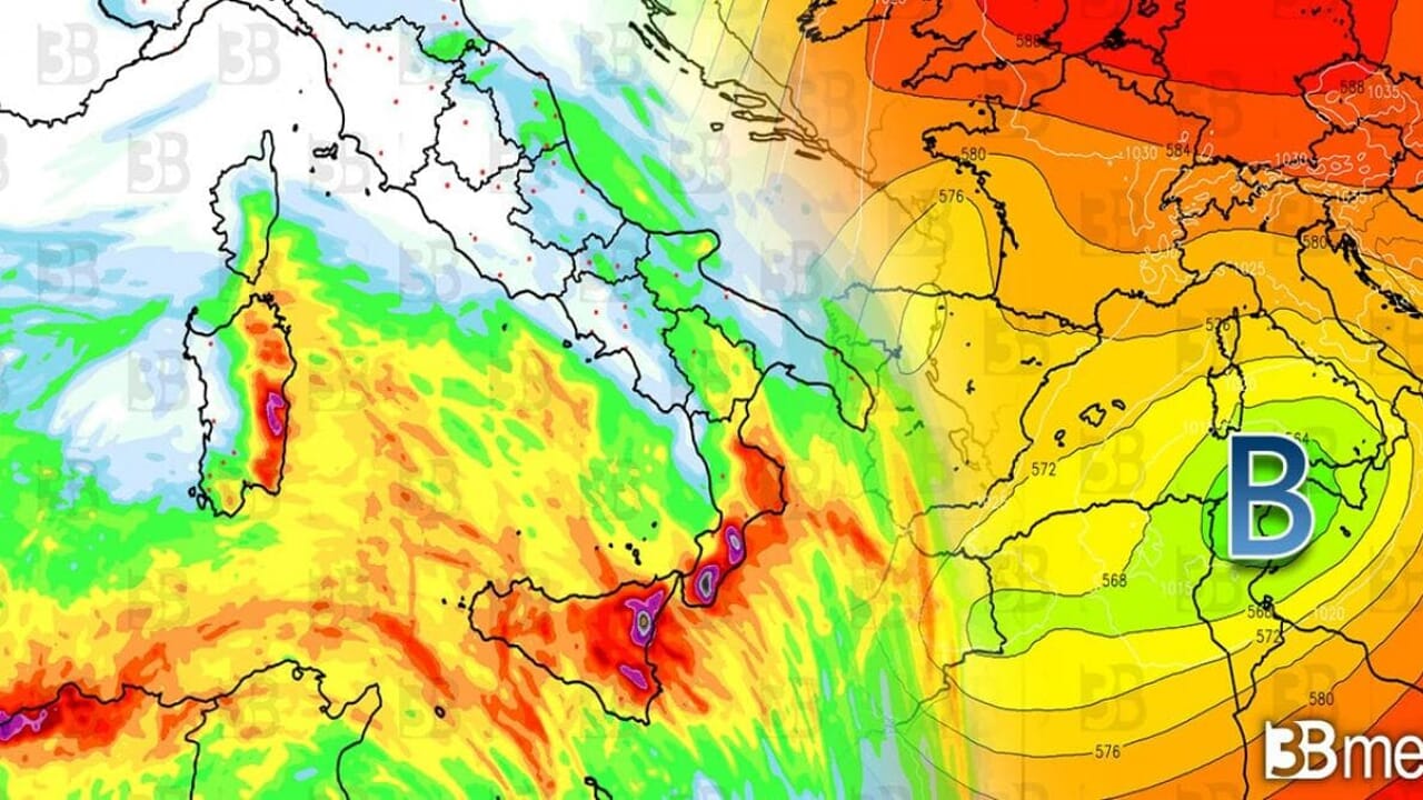 Arriva il ciclone mediterraneo, dopo il gelo i temporali: le regioni più colpite