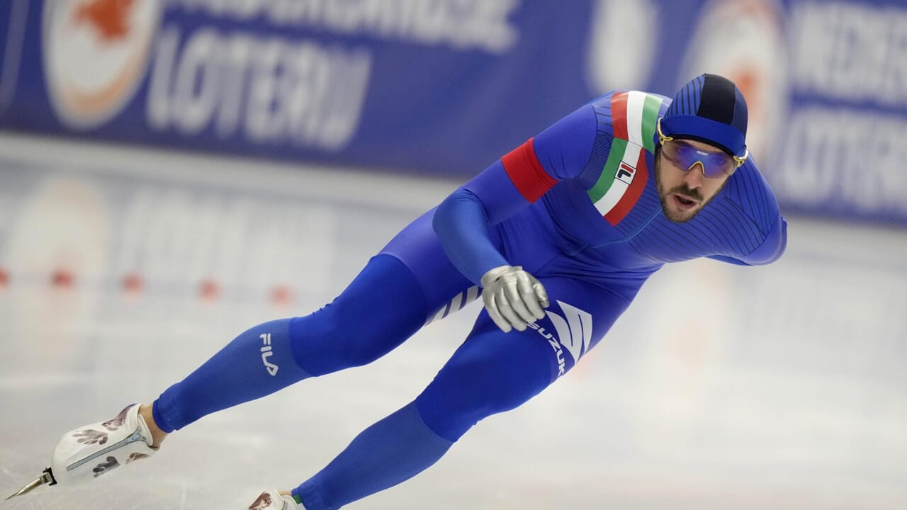 Mondiali pattinaggio velocità, grande Italia: Ghiotto oro nei 10.000 metri, Lollobrigida bronzo nel mass start