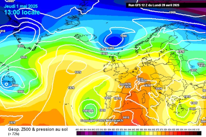 1° Maggio 2025: anticiclone subtropicale e temperature quasi estive sull’Italia