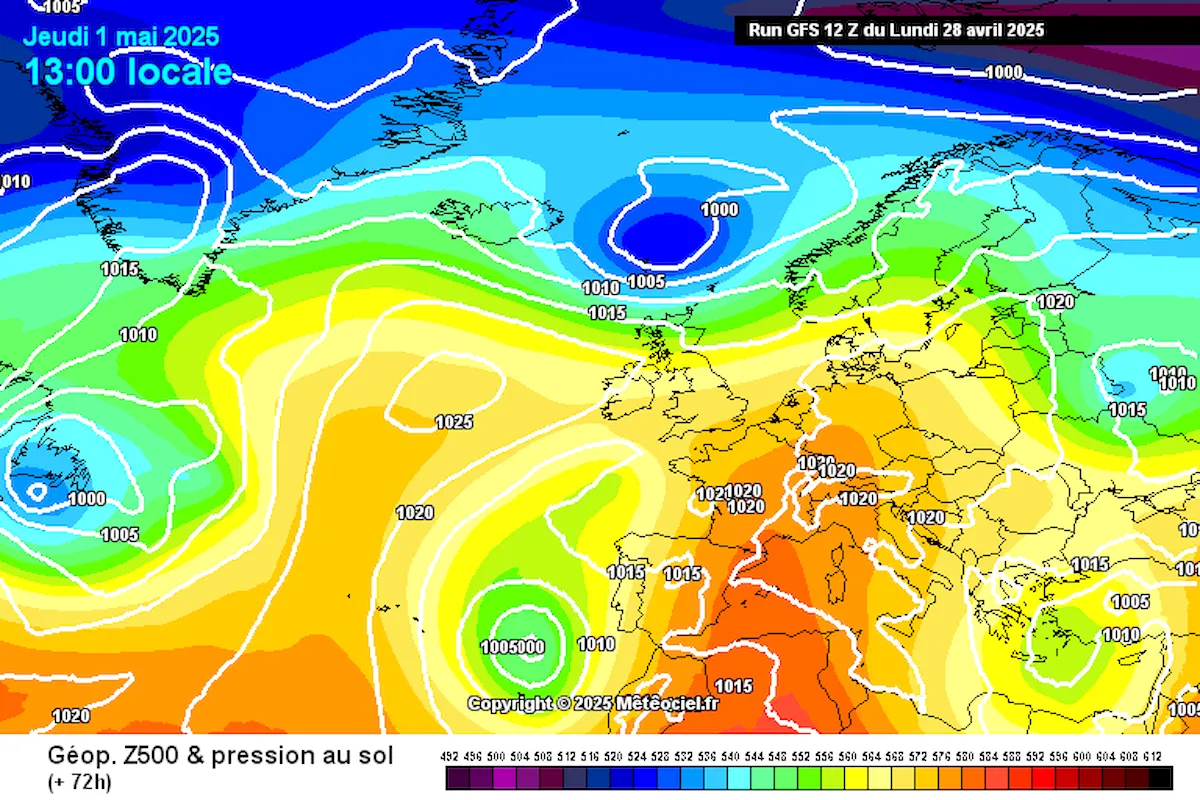 1° Maggio 2025: anticiclone subtropicale e temperature quasi estive sull’Italia