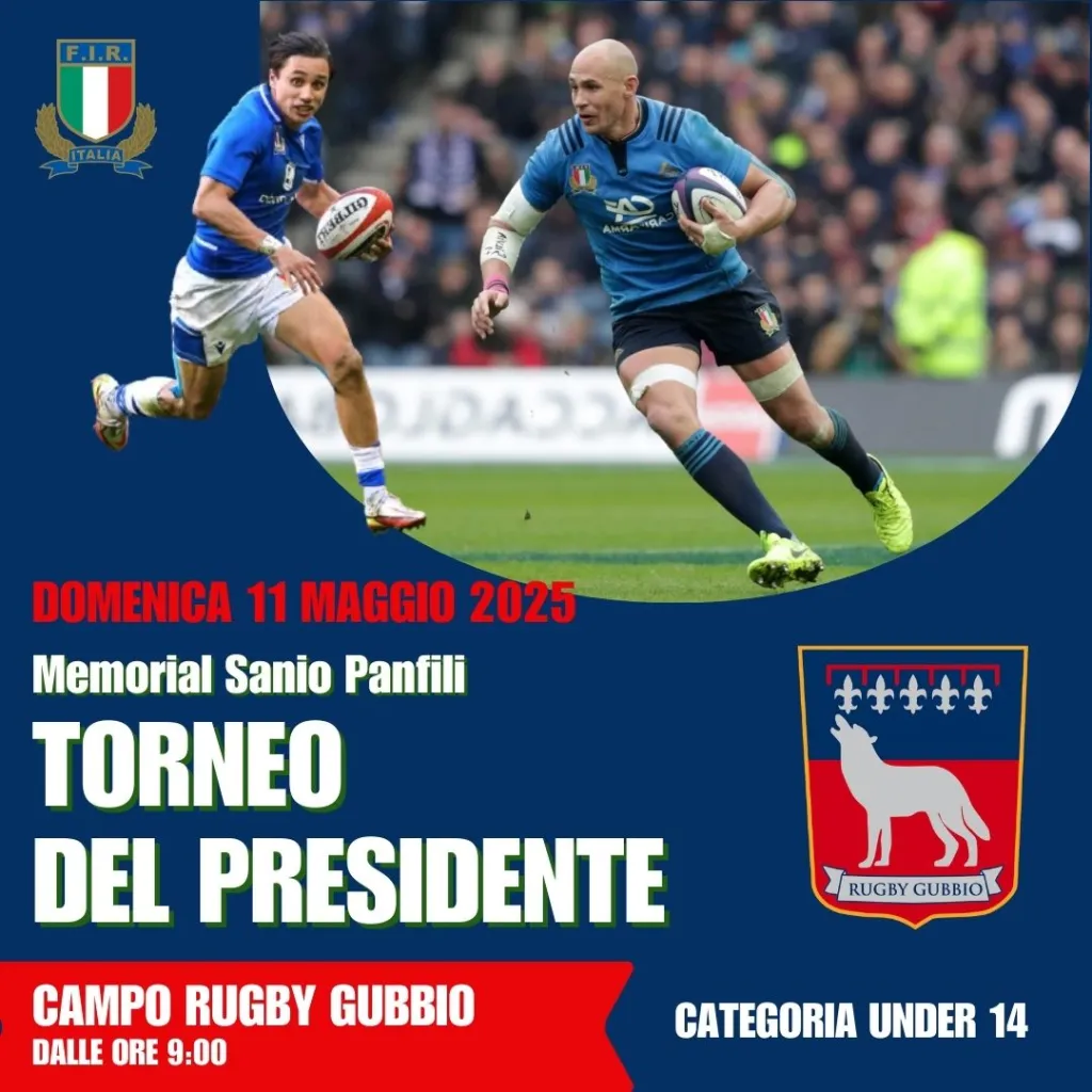 Rugby Gubbio: domenica al Coppiolo di Gubbio prima edizione del Torneo del Presidente “Memorial Sanio Panfili”