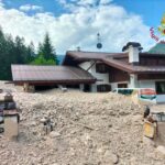 Borca di Cadore: frana crea trappola di fango, case sommerse e Statale 51 chiusa