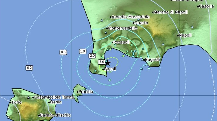 Campi Flegrei, l'Ingv commenta la scossa di magnitudo 4.6