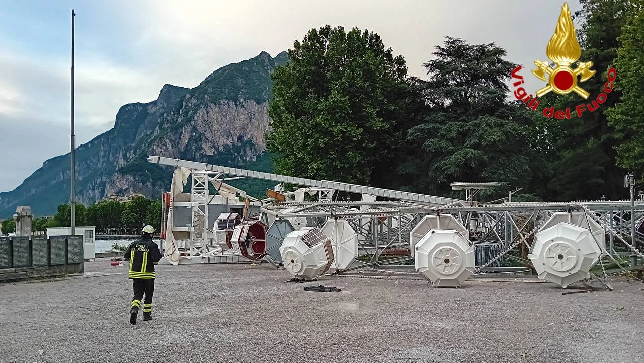 Evacuazione urgente: il sorprendente dettaglio sul crollo della ruota panoramica a Lecco