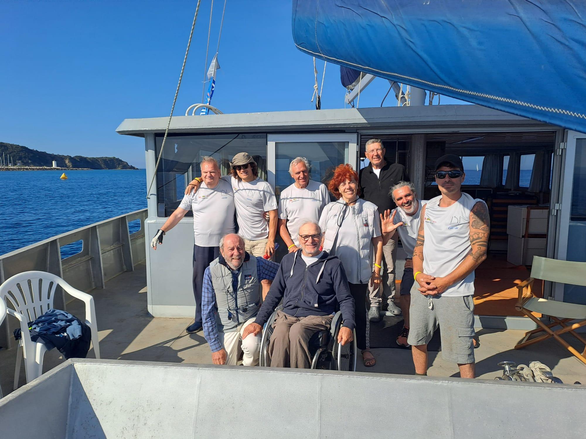 Il catamarano Elianto al trofeo: «l'inclusione nella vela italiana»