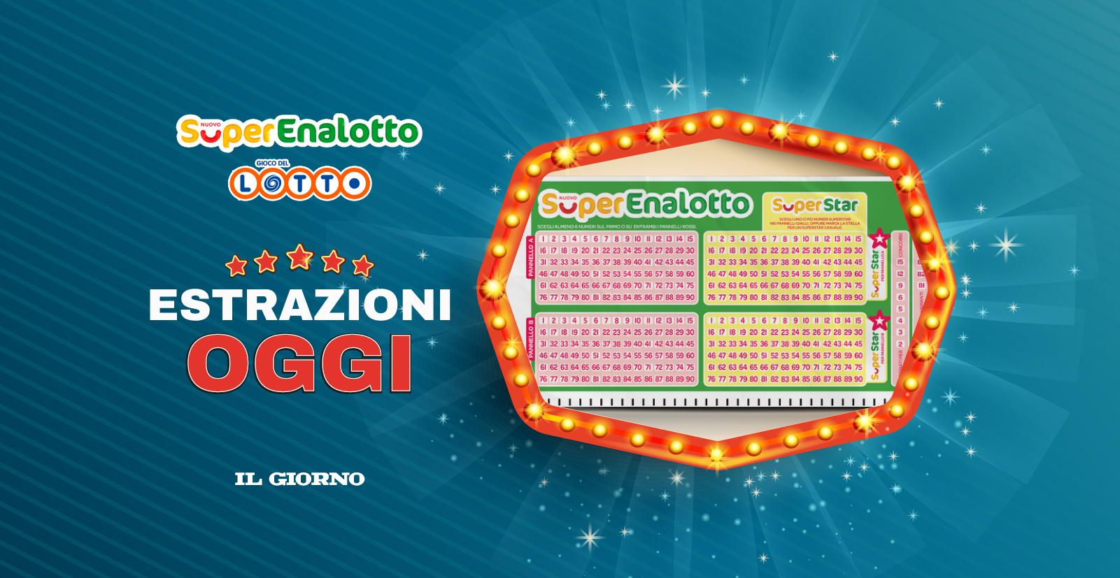 Oggi, giovedì 12 giugno: estrazione dei numeri vincenti di Superenalotto, Lotto e 10eLotto