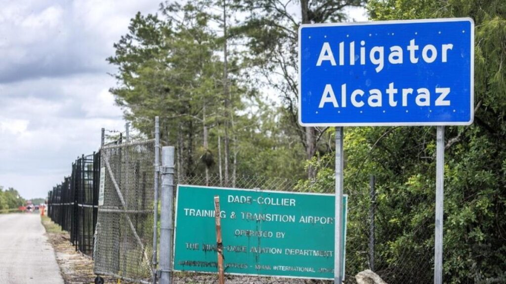 Alligatore Alcatraz: due italiani arrestati nel centro migranti in Florida