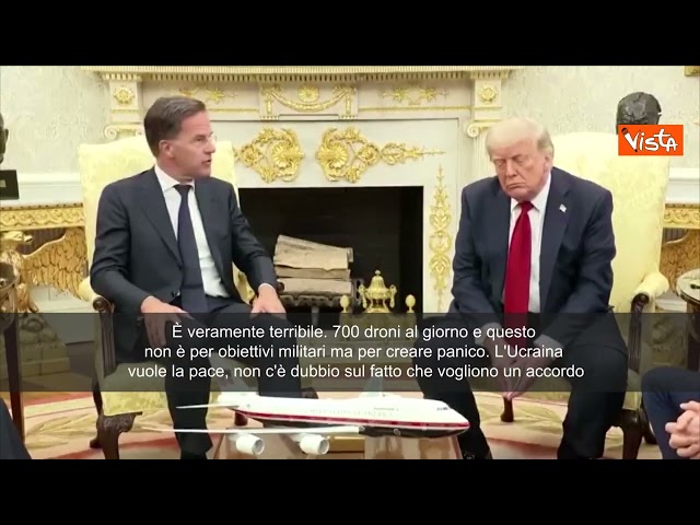 Armi per l'Ucraina, Rutte (Nato) a Trump: Europei devono contribuire