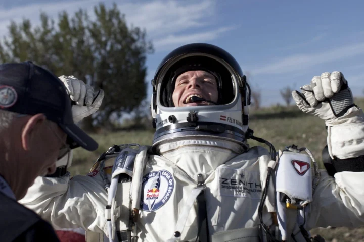 Il salto nella storia di Felix Baumgartner dalla stratosfera nel 2012