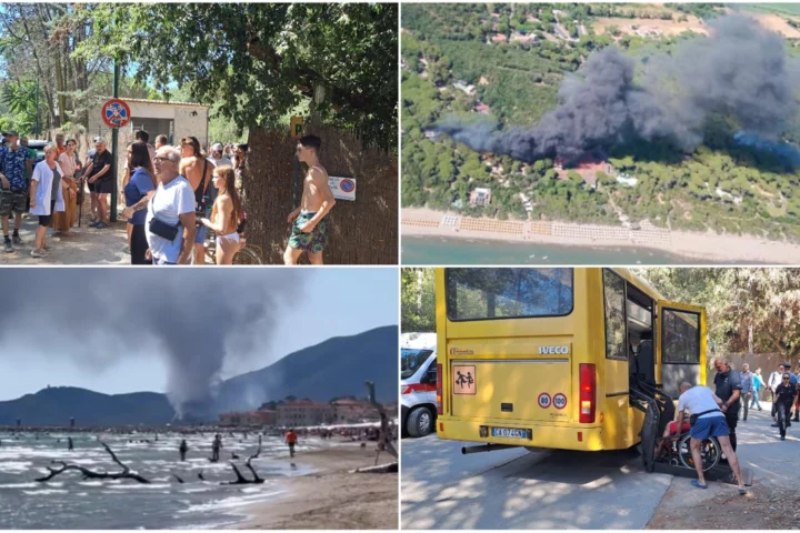 Incendio a Castiglione della Pescaia, evacuati 600 persone inclusa Rosy Bindi