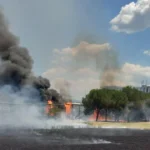 Incendio a Cinecittà est: esplosione di bombole di Gpl, donna salvata e Grande raccordo anulare chiuso con uscite consigliate