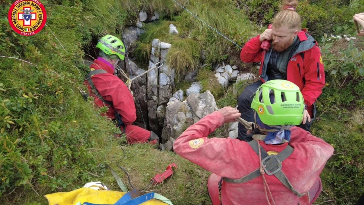 Marco Massola, speleologo di Ormea, è stato salvato nella grotta