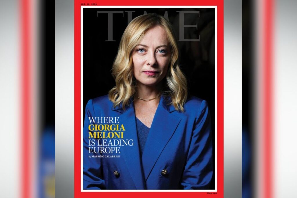 Meloni sulla copertina di Time: «Difendo l’identità italiana»
