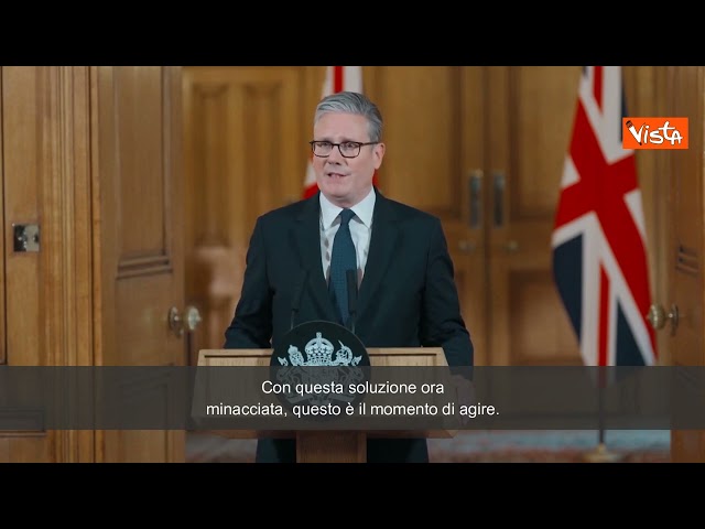 Starmer annuncia riconoscimento della Palestina se Israele interrompe il massacro a Gaza