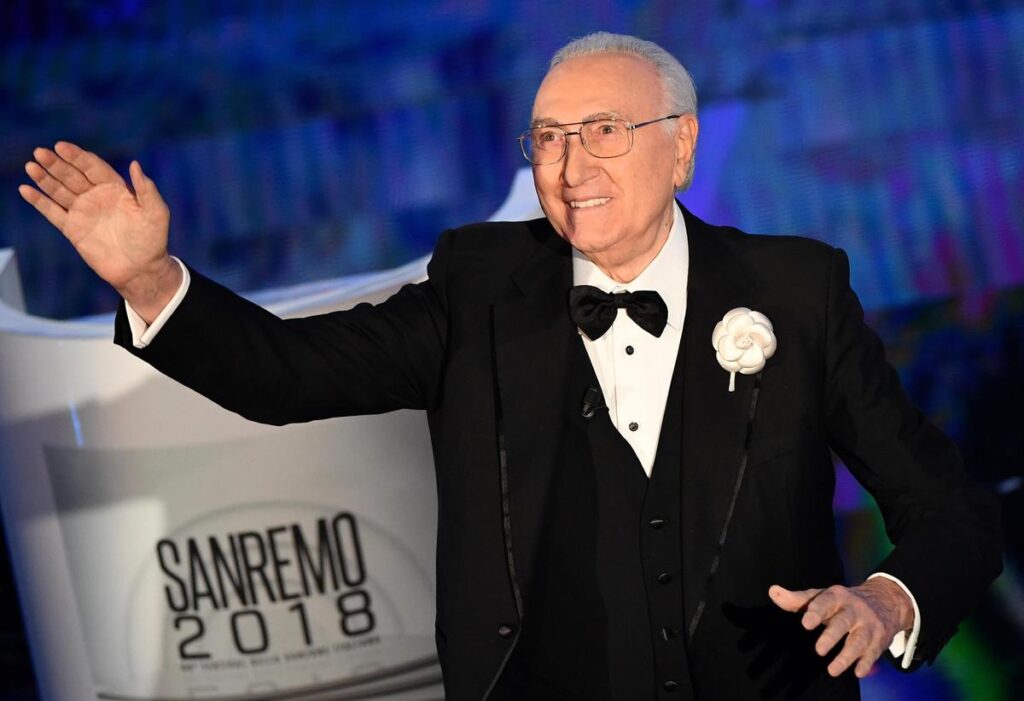 Apertura della camera ardente di Pippo Baudo al Teatro delle Vittorie a Roma