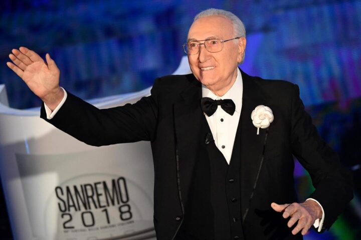 Apertura della camera ardente di Pippo Baudo al Teatro delle Vittorie a Roma