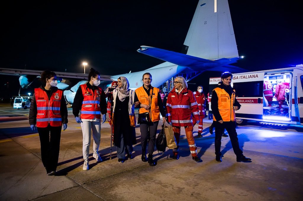 Arrivo in Italia di bambini palestinesi dalla Striscia di Gaza, Meloni in colloquio