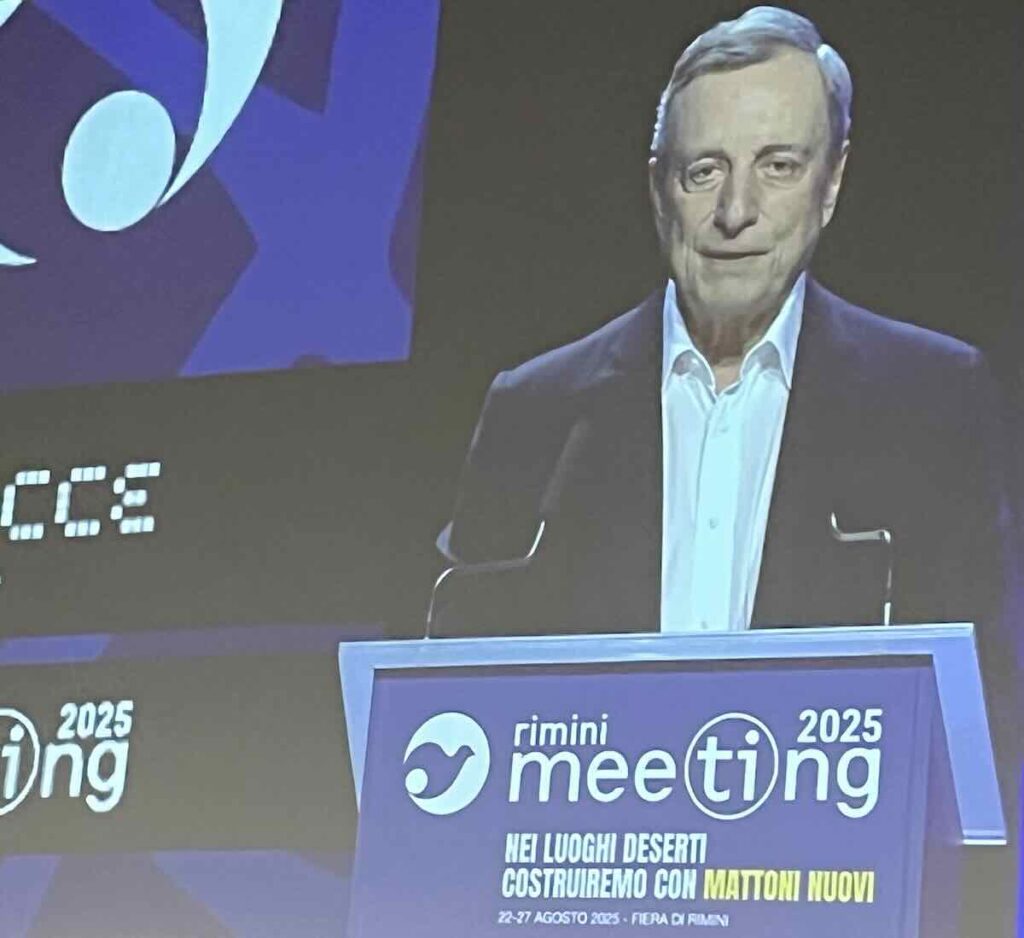 Draghi a Rimini: «L'Europa deve riformarsi o perderà ogni influenza geopolitica»