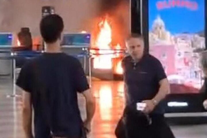 Incendio al check-in di Malpensa, arrestato un 28enne dopo momenti di panico