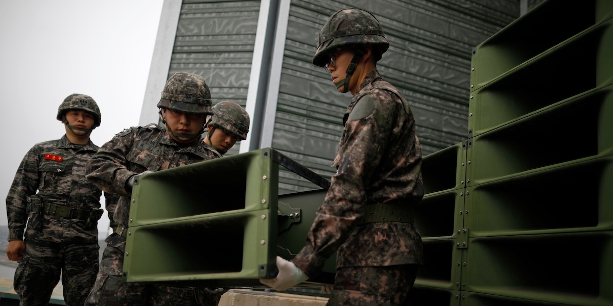 La Corea del Sud smantella gli altoparlanti di propaganda verso la Corea del Nord
