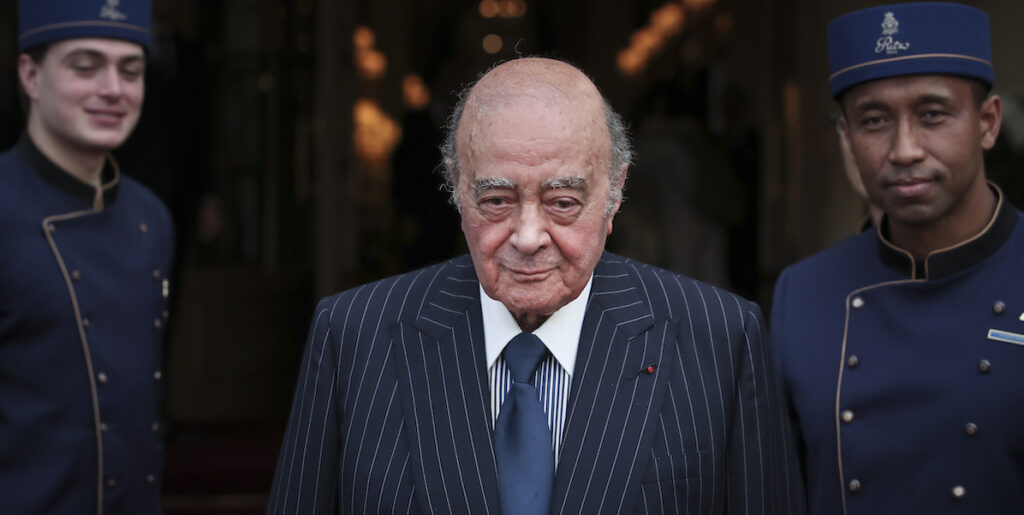 Le denunce contro Mohamed Al Fayed, deceduto nel 2023, raggiungono quota 146