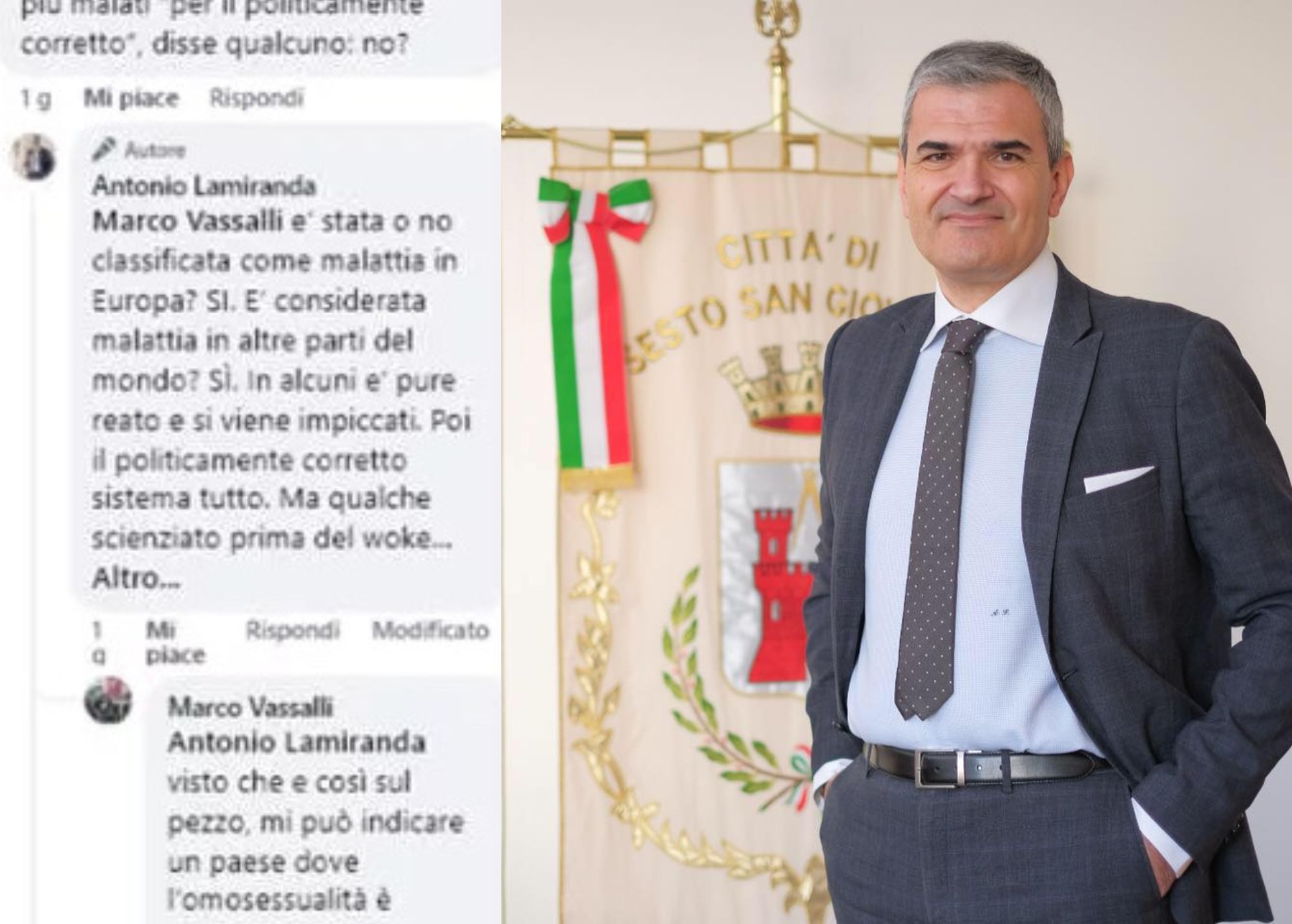 Sesto San Giovanni, l'assessore Lamiranda difende le sue dichiarazioni sull'omosessualità e accusa il Pd di strumentalizzazione