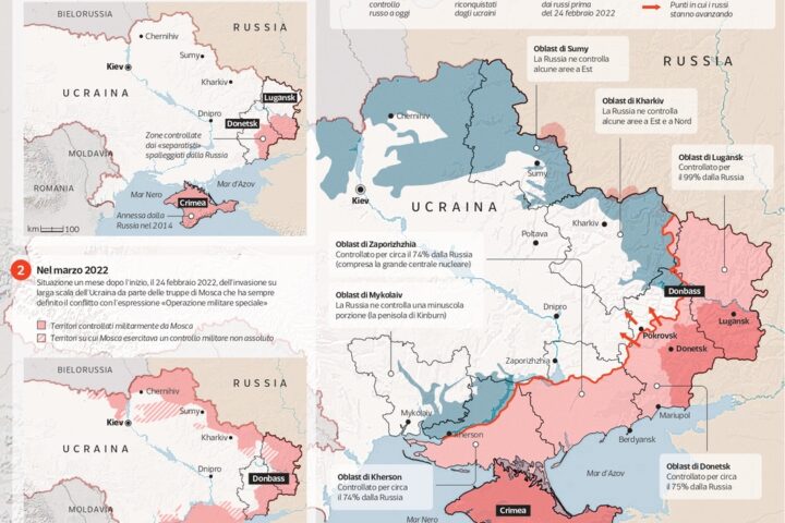 Ucraina: l'offensiva russa nel Donbass e la risposta di Kiev con gli Azov