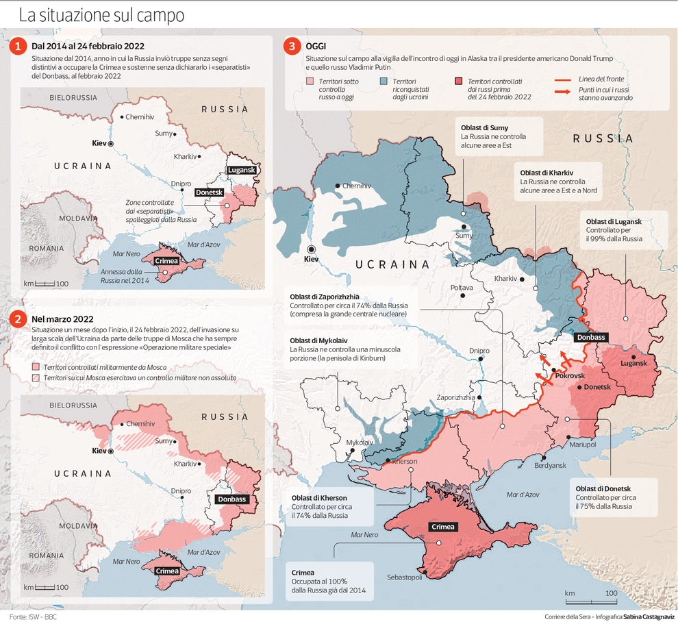 Ucraina: l'offensiva russa nel Donbass e la risposta di Kiev con gli Azov