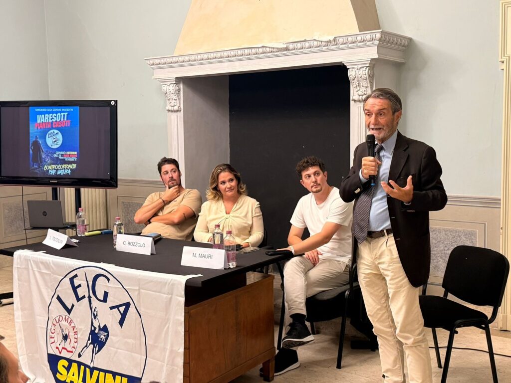 Attilio Fontana a Busto Arsizio: «Col ca**o che vannaccizzano la Lega»