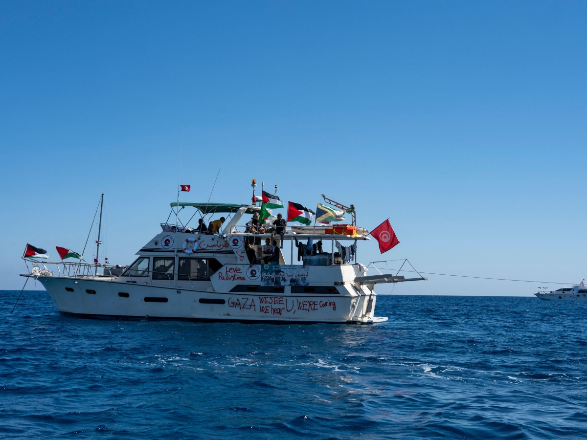 Flottiglia globale si avvicina a Gaza, in zona ad alto rischio tra due giorni