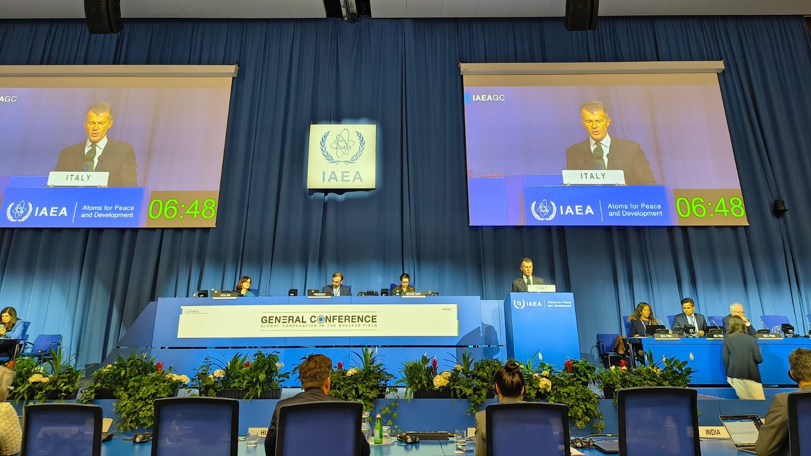Giorgio Silli guida la delegazione italiana alla 69ª Conferenza Generale dell'Aiea a Vienna