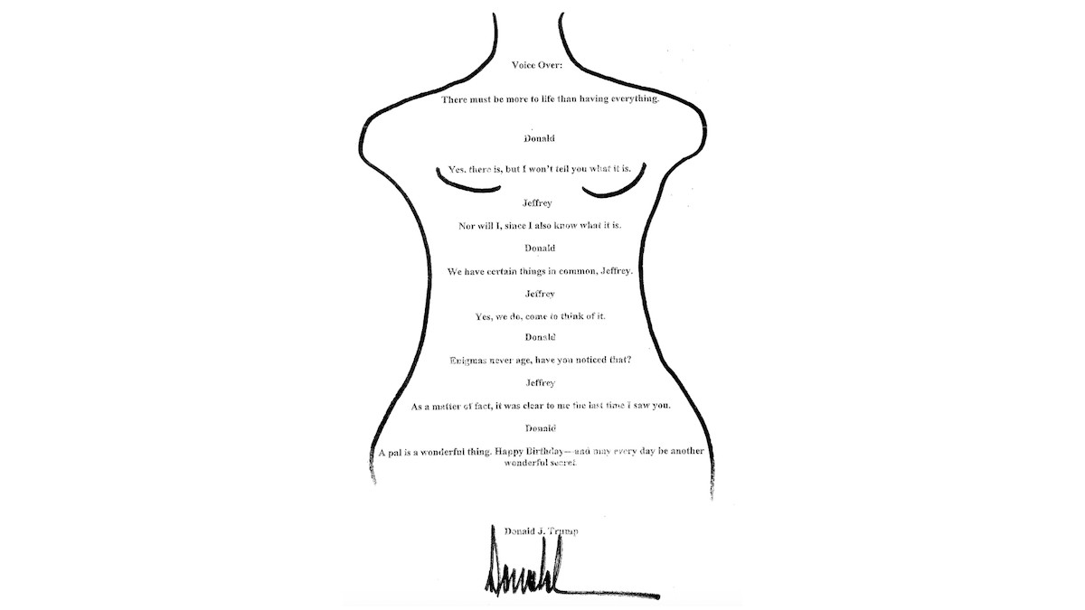 La commissione della Camera pubblica dettagli sulla lettera di Trump a Epstein, il presidente la definisce falsa