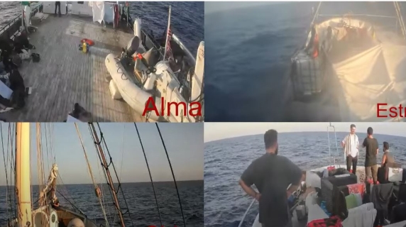 La Flotilla raggiunge 150 miglia nautiche da Gaza, prevista sosta per assistenza