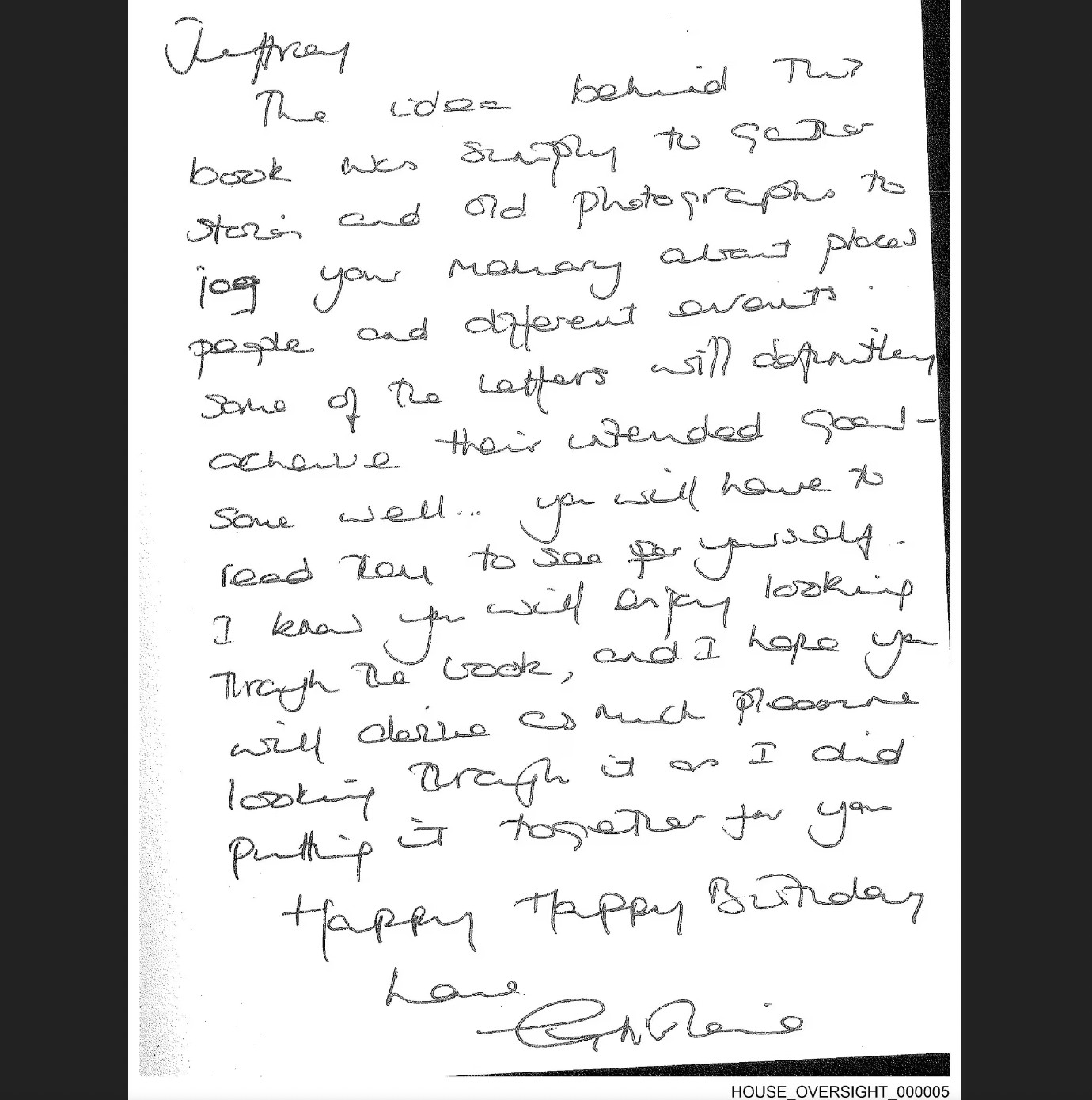 L'album di compleanno di Epstein: 238 pagine di dediche e messaggi da personalità influenti