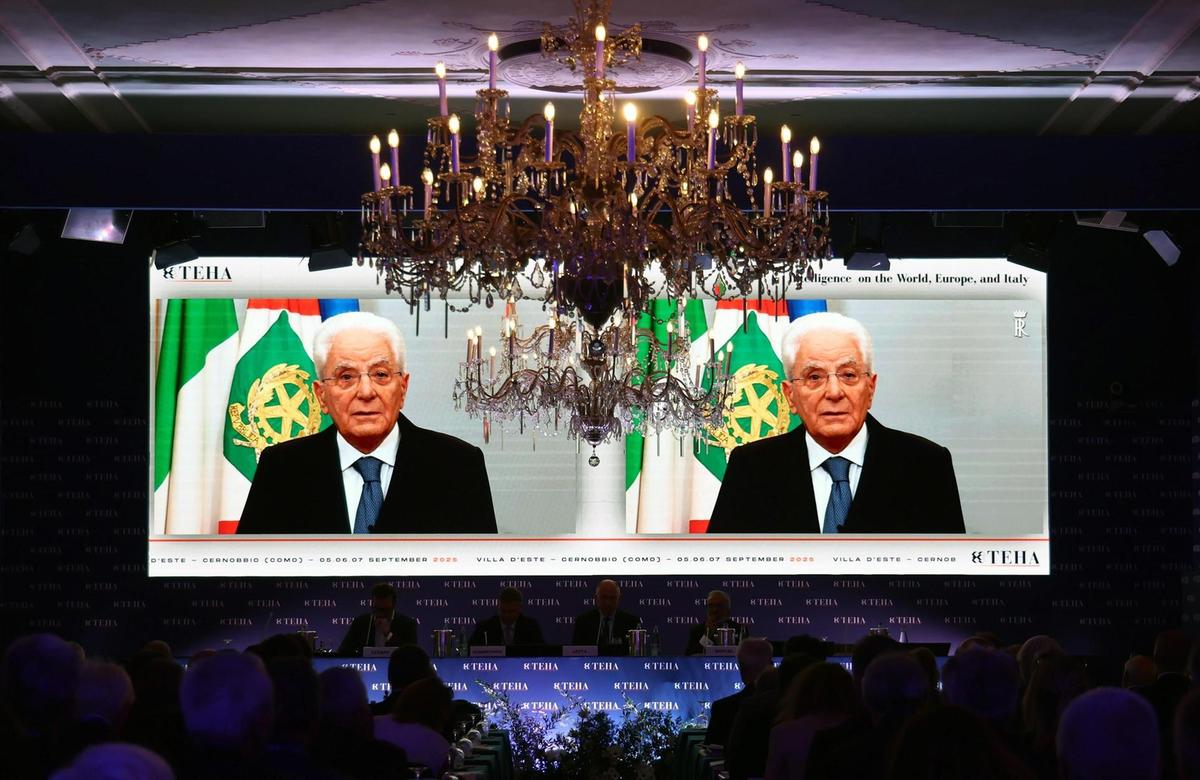 L'Europa si rafforza contro le autocrazie, ribadisce Sergio Mattarella al Forum Teha di Cernobbio