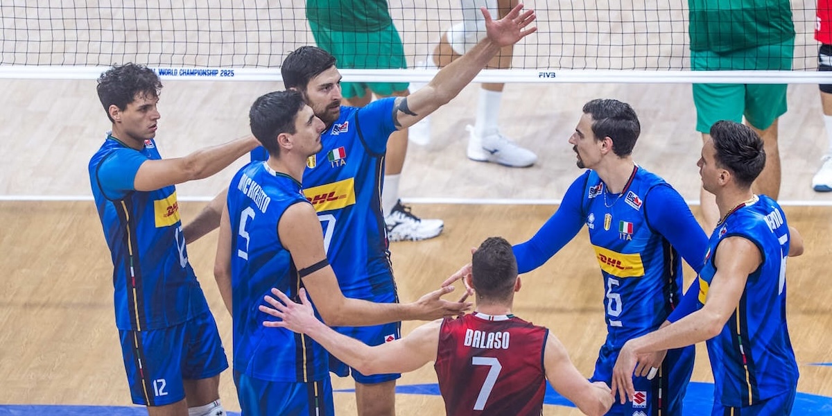 L'Italia vince contro l'Algeria nella prima partita dei Mondiali di pallavolo maschile