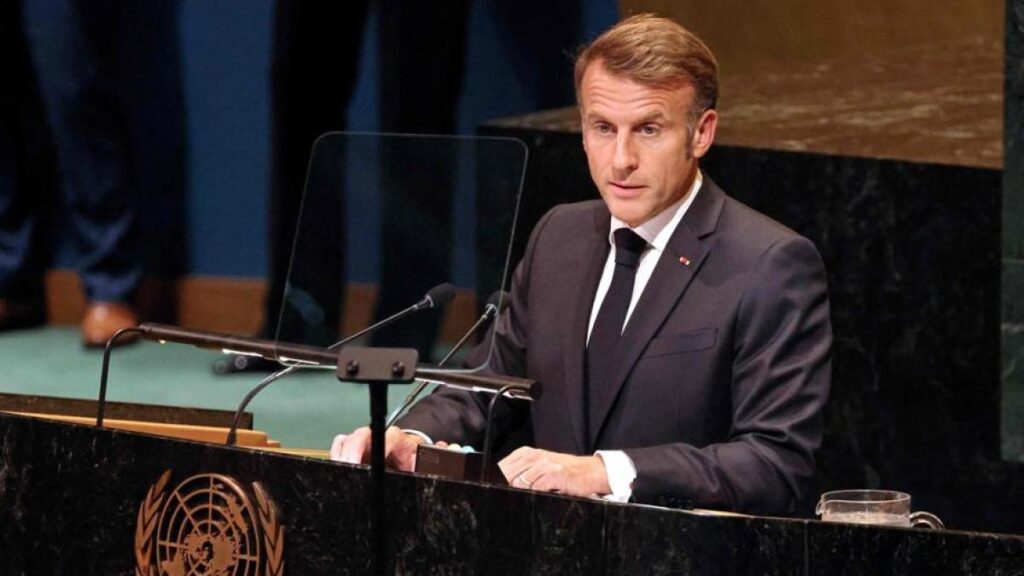 Macron all'Onu: riconoscere la Palestina per porre fine alla guerra
