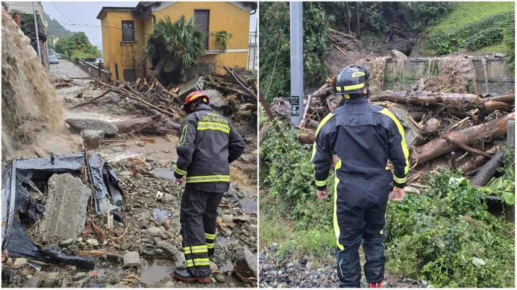 Maltempo in Liguria e Piemonte: donna dispersa in un campeggio ad Alessandria, 15 isolati