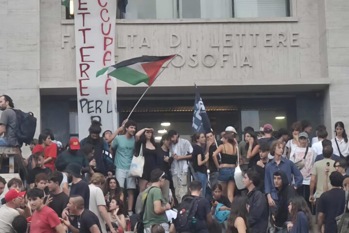 Occupazione della Sapienza: "Uniti per la Palestina, fermare Israele è necessaria"