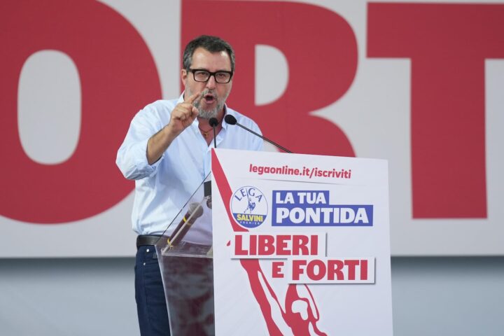 Salvini a Pontida: «Impossibile il riconoscimento della Palestina finché ci sono atti di violenza»
