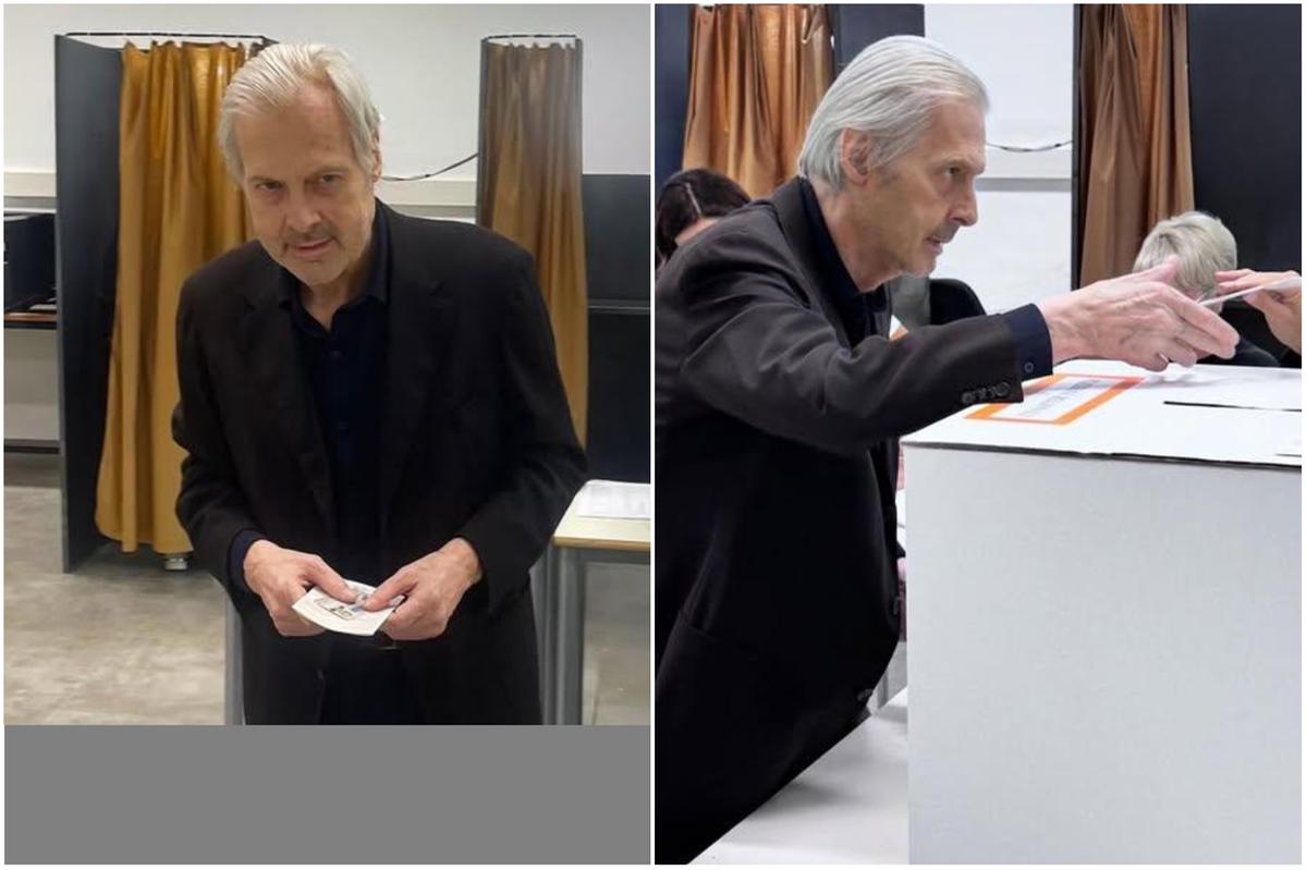 Vittorio Sgarbi torna a votare a San Severino Marche dopo il ricovero e i problemi di salute