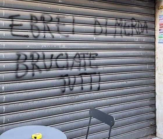 Attacco antisemita a Roma, scritta choc su panificio kosher dopo cortei per Gaza