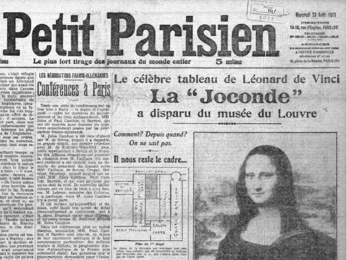 Il furto della Gioconda nel 1911 e il suo impatto sulla fama del capolavoro
