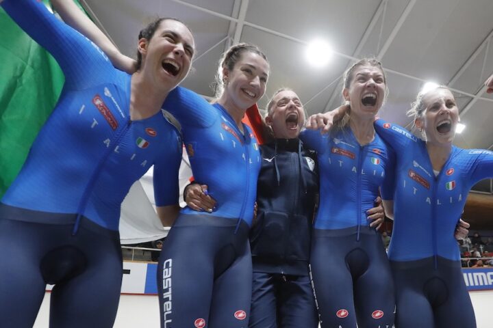 L'Italia conquista l'oro nell'inseguimento a squadre femminile ai Mondiali di ciclismo a Santiago del Cile