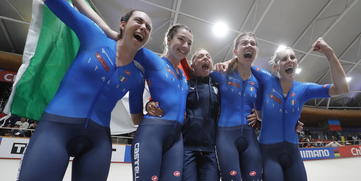 L'Italia conquista l'oro nell'inseguimento a squadre femminile ai Mondiali di ciclismo a Santiago del Cile