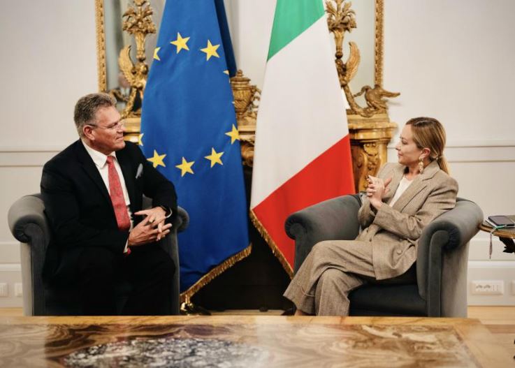 Meloni incontra Sefcovic: focus su commercio e sicurezza economica europea