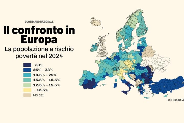 Povertà in Italia: il divario tra Nord e Sud è allarmante secondo Eurostat e Istat