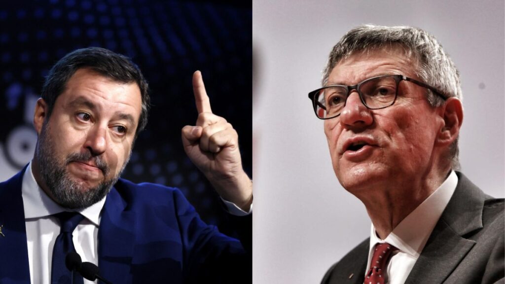 Scontro Salvini-Landini sullo sciopero per Gaza: il vicepremier accusa i manifestanti di violenza