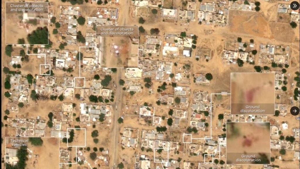 Sudan, immagini satellitari rivelano corpi e sangue: accuse di massacri di civili nel Darfur